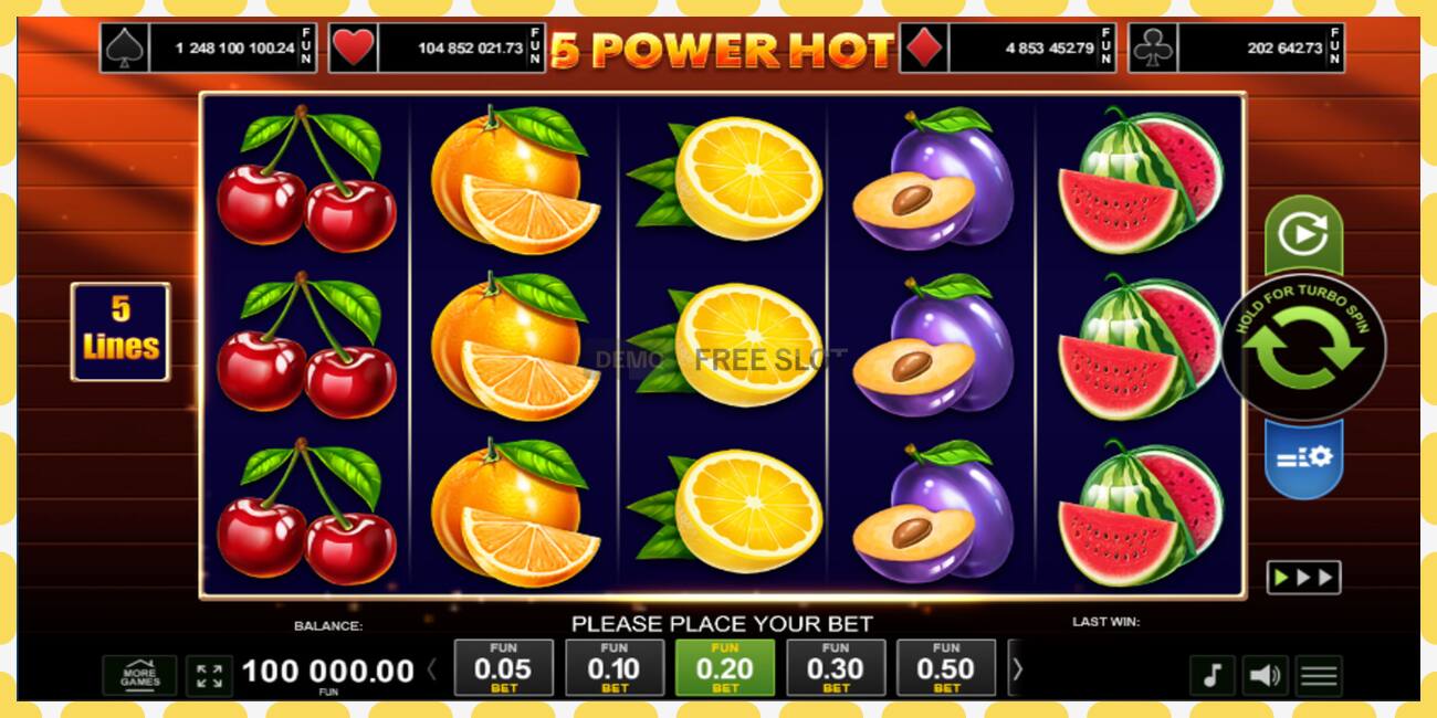 Demo slot 5 Power Hot free and without registration, picture - 1