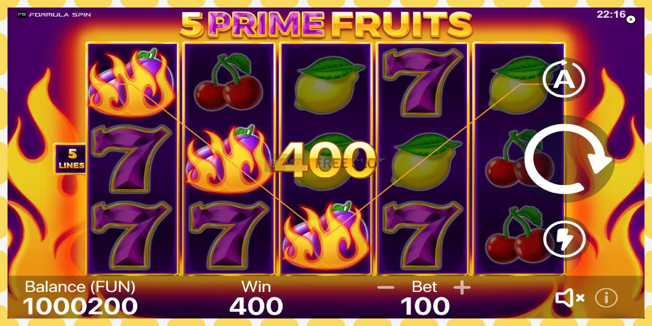 Slot për demonstrim 5 Prime Fruits falas dhe pa regjistrim, foto - 1