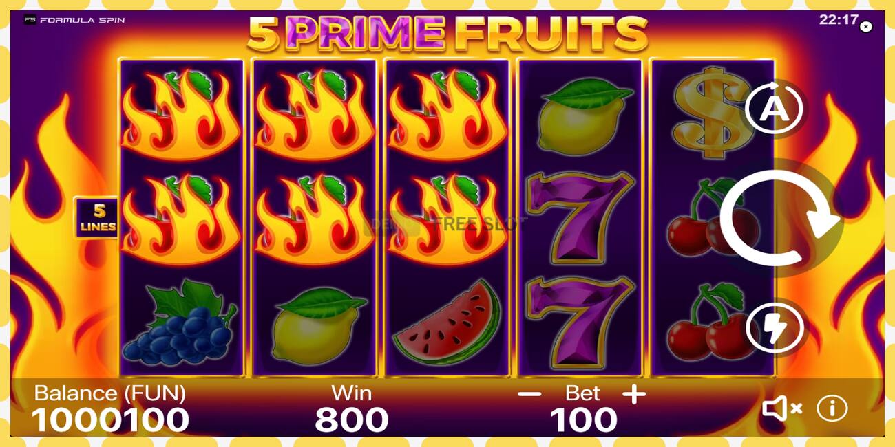 Slot për demonstrim 5 Prime Fruits falas dhe pa regjistrim, foto - 1