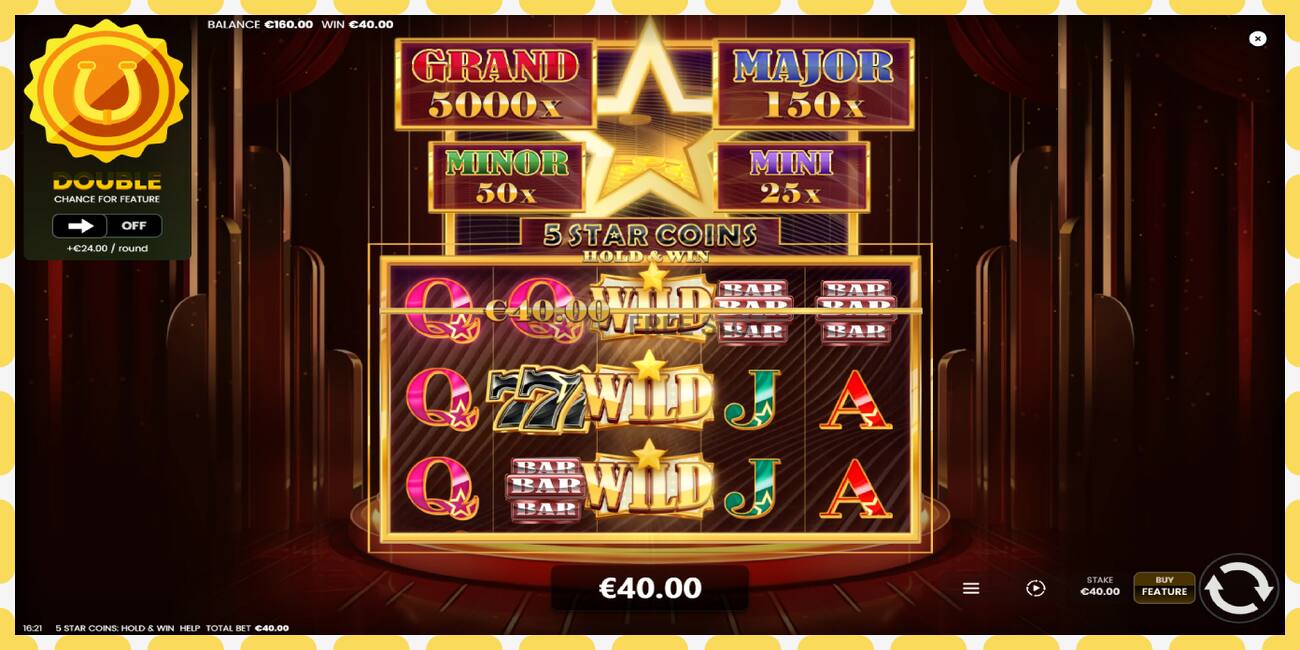 დემო სლოტი 5 Star Coins: Hold & Win უფასო და რეგისტრაციის გარეშე, სურათი - 1