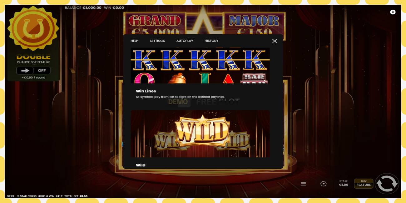 დემო სლოტი 5 Star Coins: Hold & Win უფასო და რეგისტრაციის გარეშე, სურათი - 1