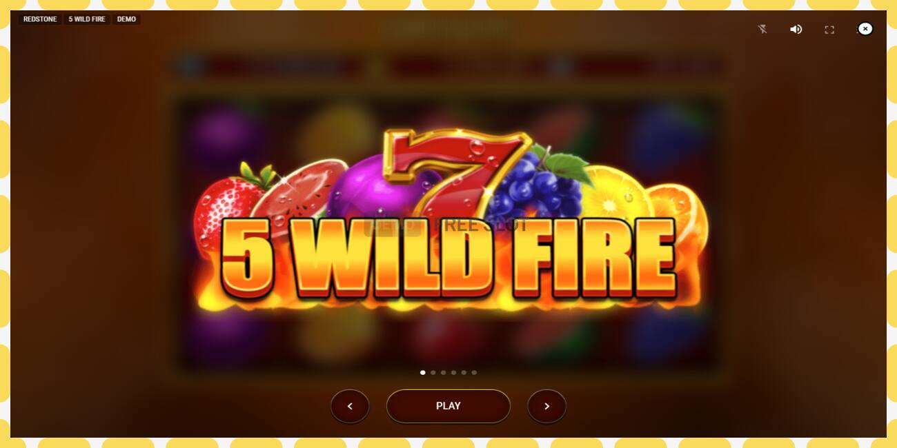 Demo slot 5 Wild Fire free and without registration, picture - 1