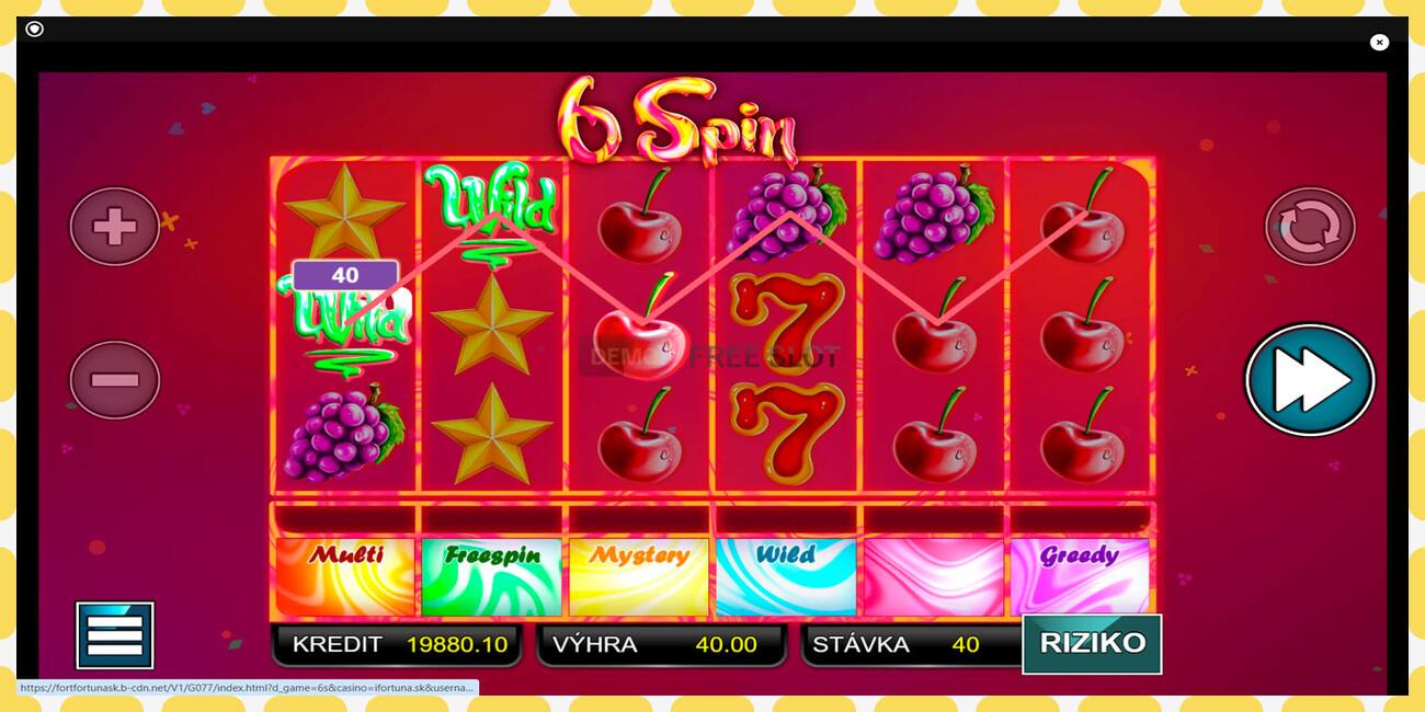 Slot demo 6 Spin gratuit și fără înregistrare, imagine - 1