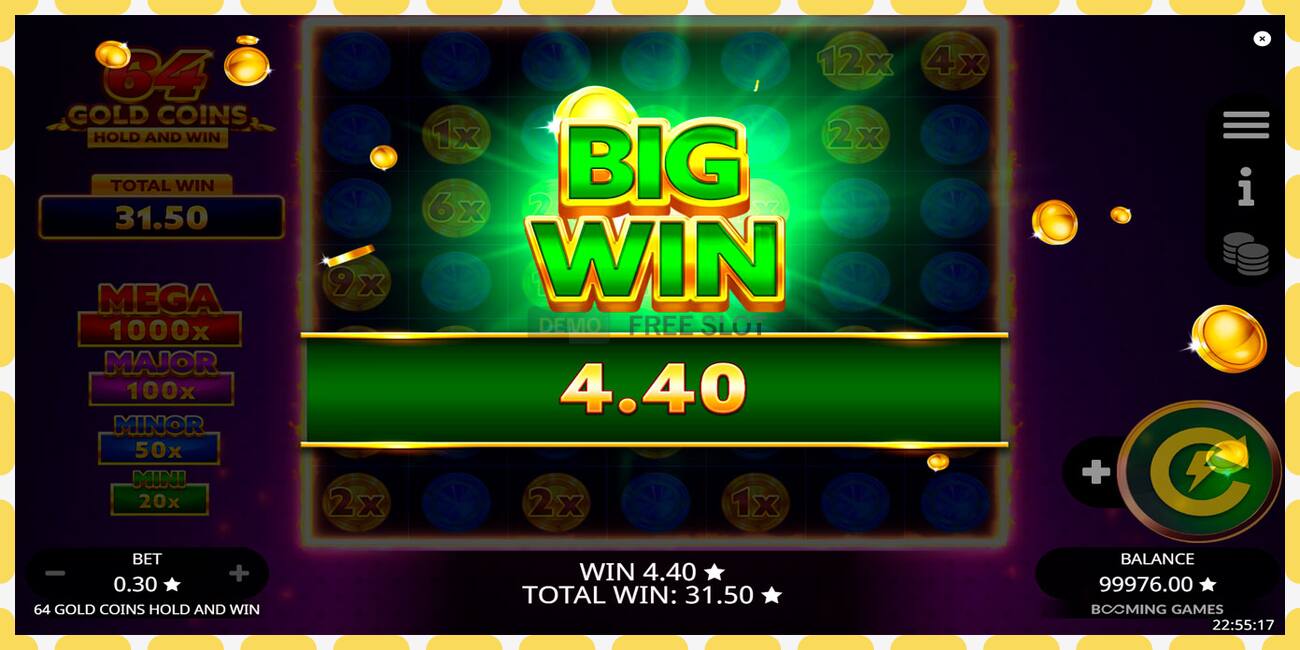 Demo slot 64 Gold Coins Hold and Win free and without registration, picture - 1