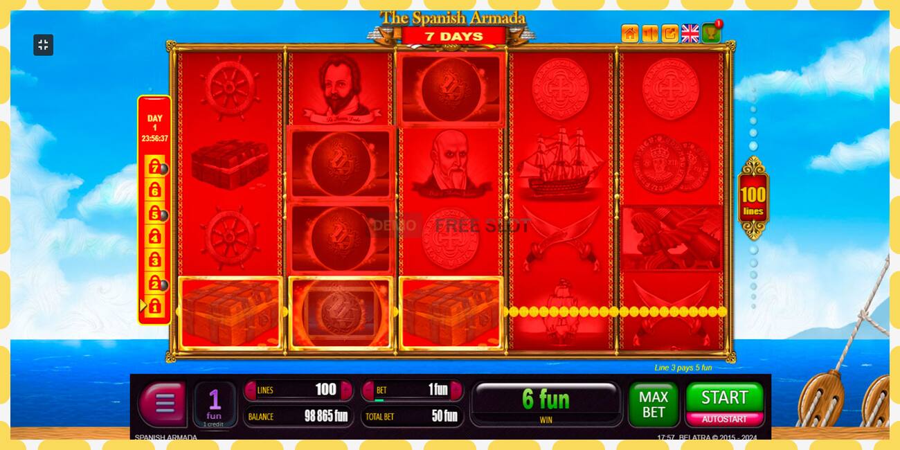 Demo slot 7 Days Spanish Armada free and without registration, picture - 1