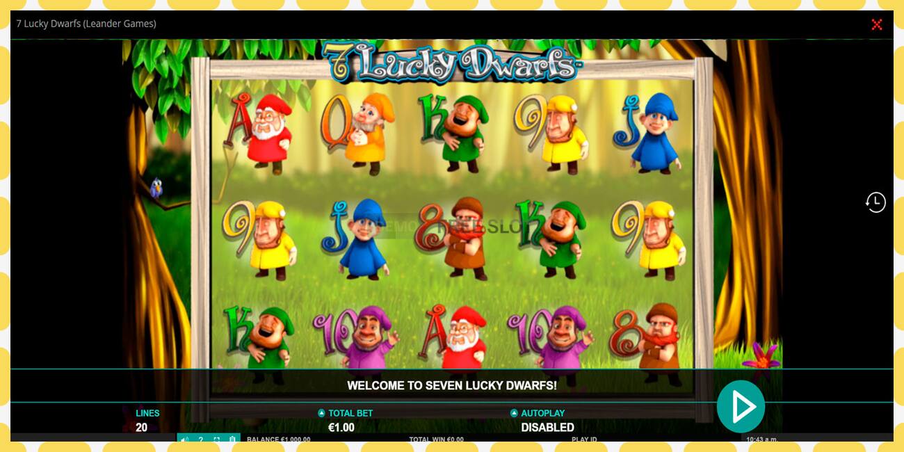 Demo slot 7 Lucky Dwarfs free and without registration, picture - 1