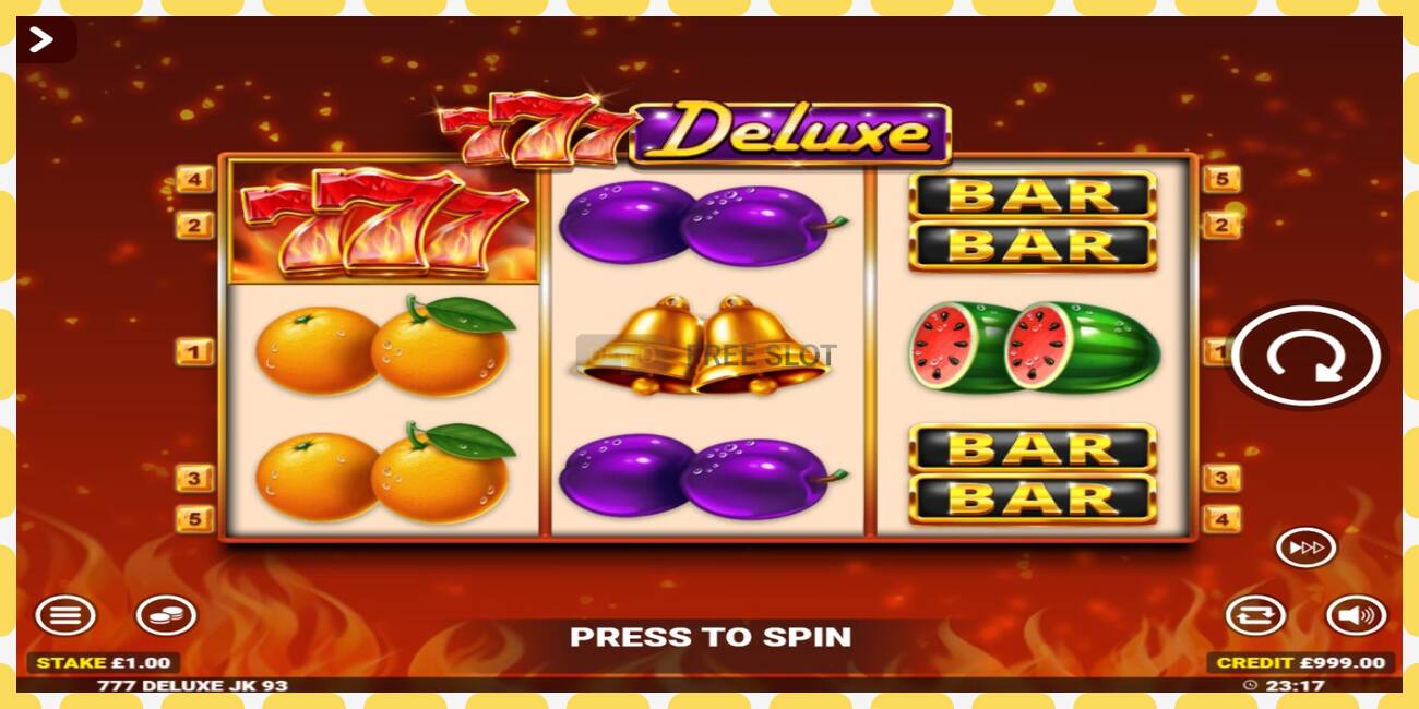 डेमो स्लॉट 777 Deluxe Jackpot King विनामूल्य आणि नोंदणीशिवाय, चित्र - १