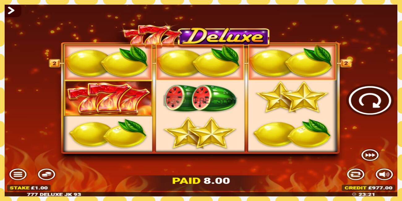 डेमो स्लॉट 777 Deluxe Jackpot King विनामूल्य आणि नोंदणीशिवाय, चित्र - १