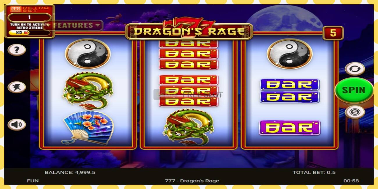 Demo slot 777 - Dragons Rage free and without registration, picture - 1