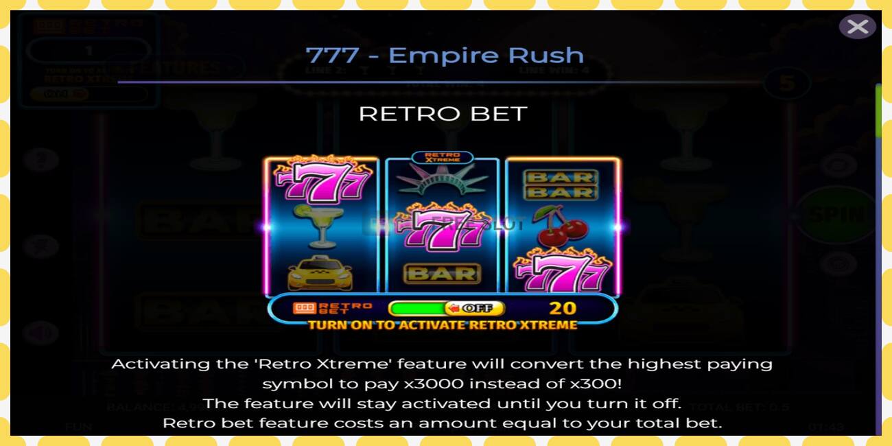 Demo slot 777 Empire Rush ingyenes és regisztráció nélkül, kép - 1