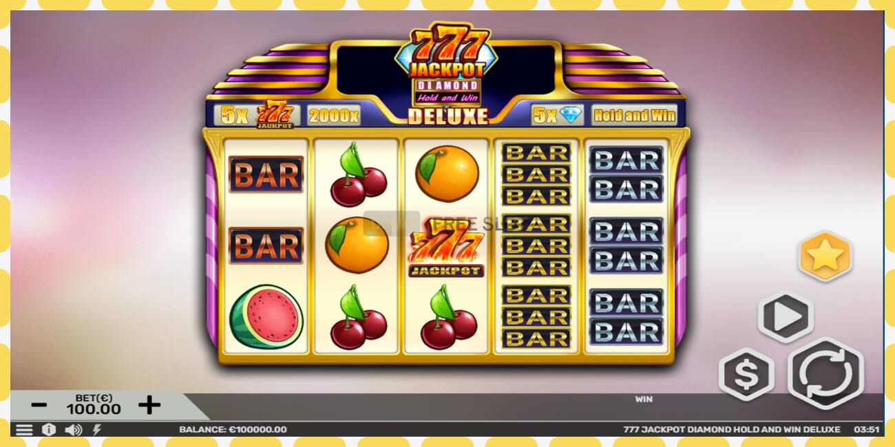 Demo rifa 777 Jackpot Diamond Hold and Win Deluxe ókeypis og án skráningar, mynd - 1