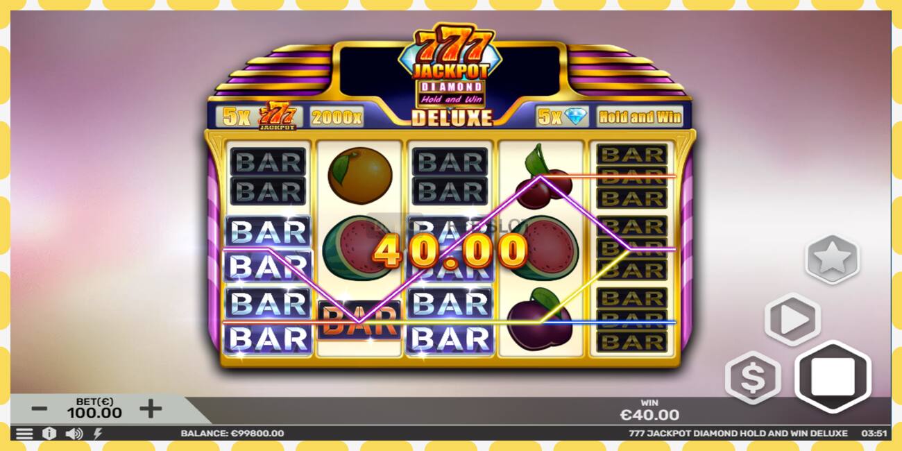 Demo rifa 777 Jackpot Diamond Hold and Win Deluxe ókeypis og án skráningar, mynd - 1