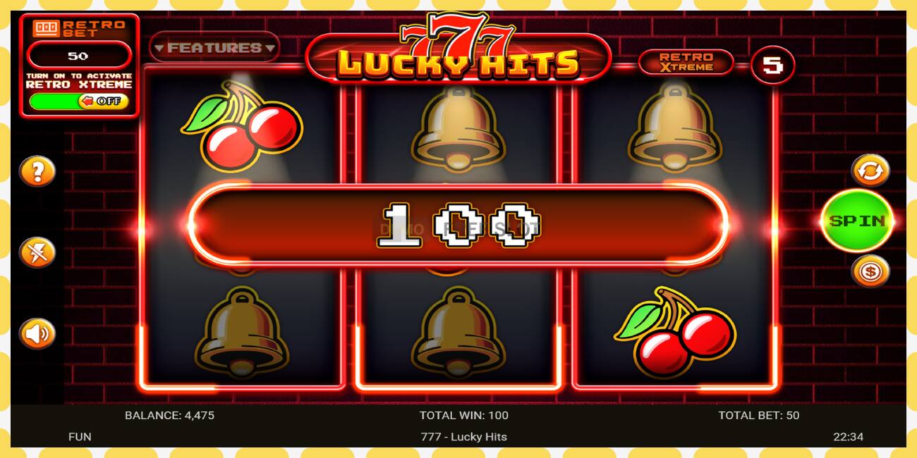 Demo slot 777 Lucky Hits free and without registration, picture - 1