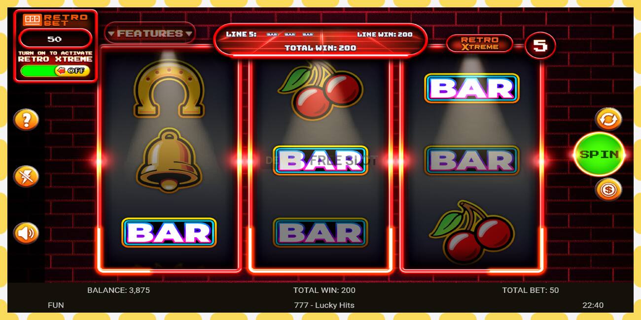 Demo slot 777 Lucky Hits free and without registration, picture - 1