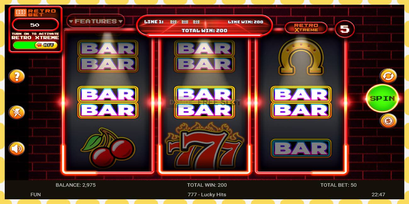 Demo slot 777 Lucky Hits free and without registration, picture - 1