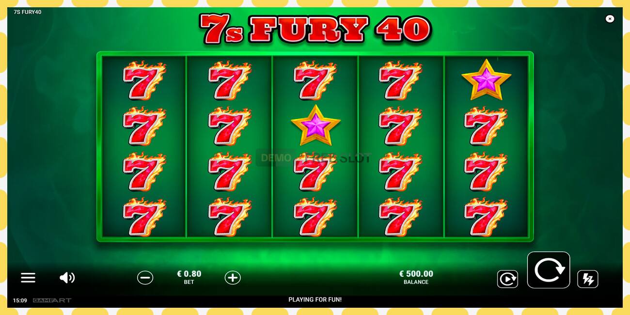 Demo-spor 7s Fury 40 gratis og uten registrering, bilde - 1