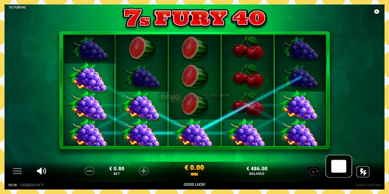 Demo-spor 7s Fury 40 gratis og uten registrering, bilde - 1