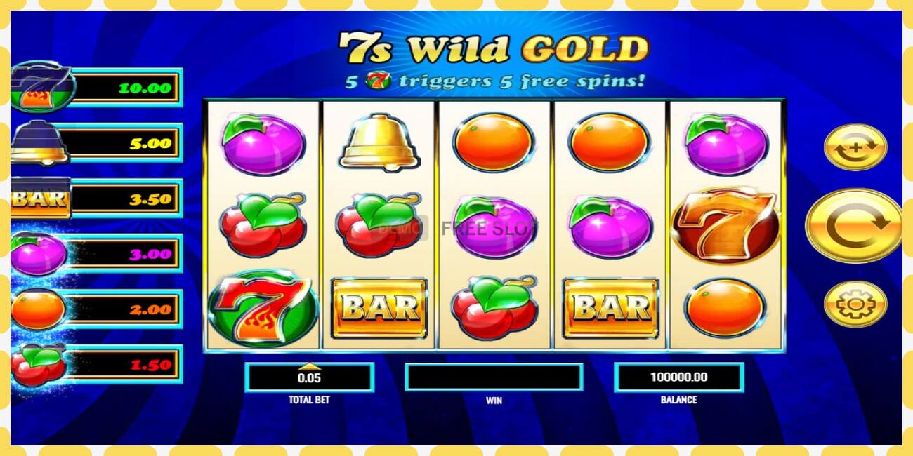 Demo slot 7s Wild Gold free and without registration, picture - 1