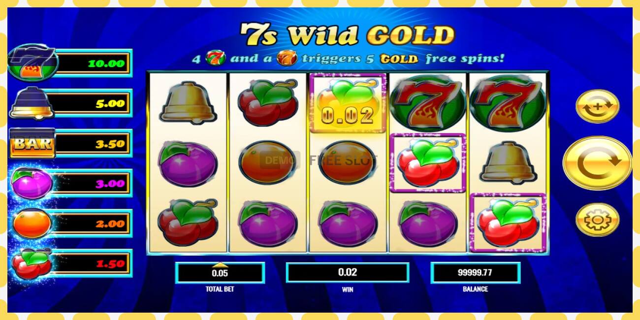 Demo slot 7s Wild Gold free and without registration, picture - 1