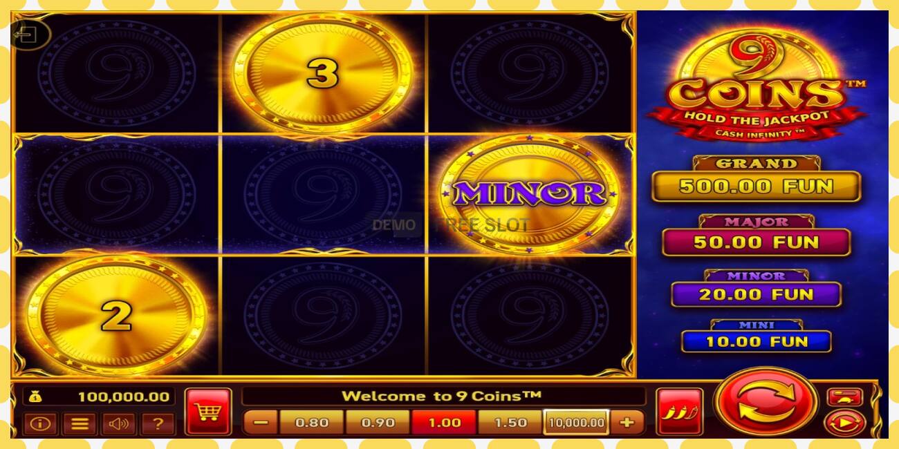 Demo slot 9 Coins free and without registration, picture - 1