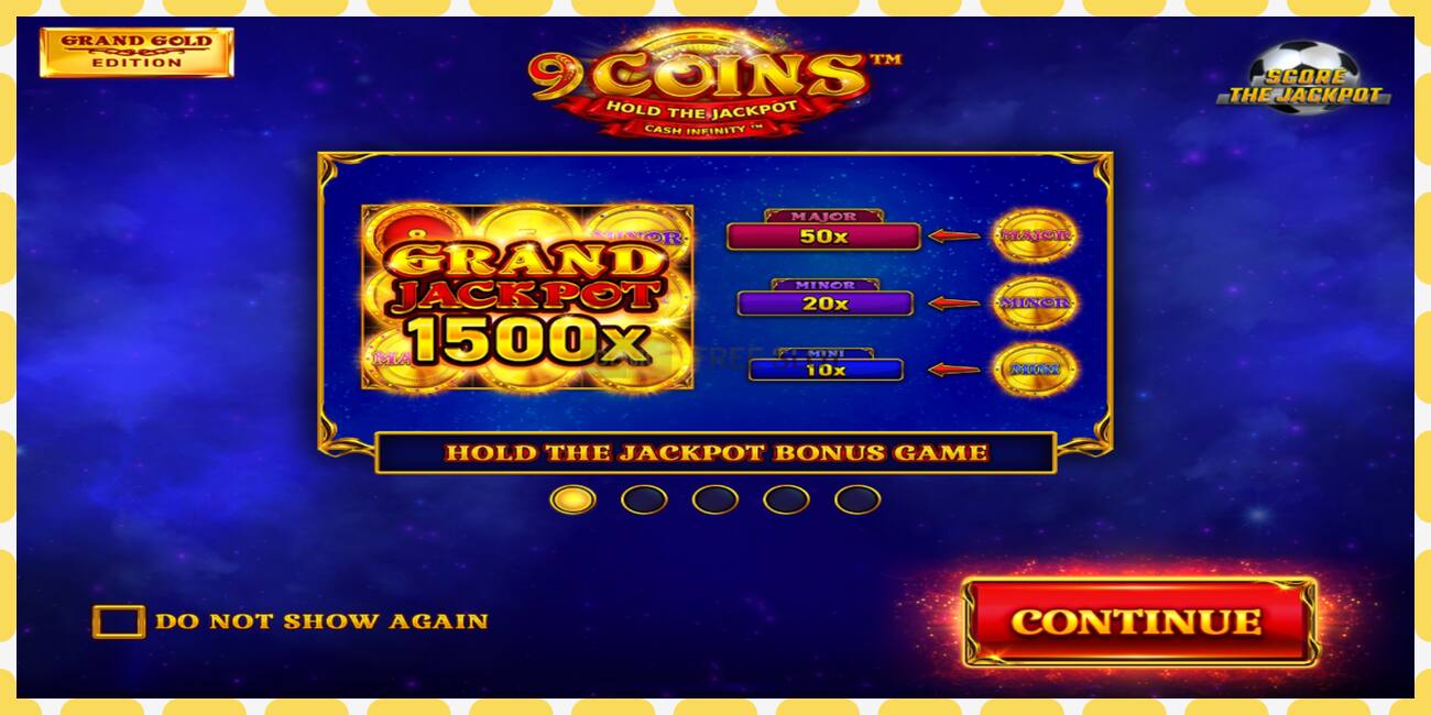 Demo pesa 9 Coins Grand Gold Edition Score The Jackpot tasuta ja ilma registreerimiseta, pilt - 1