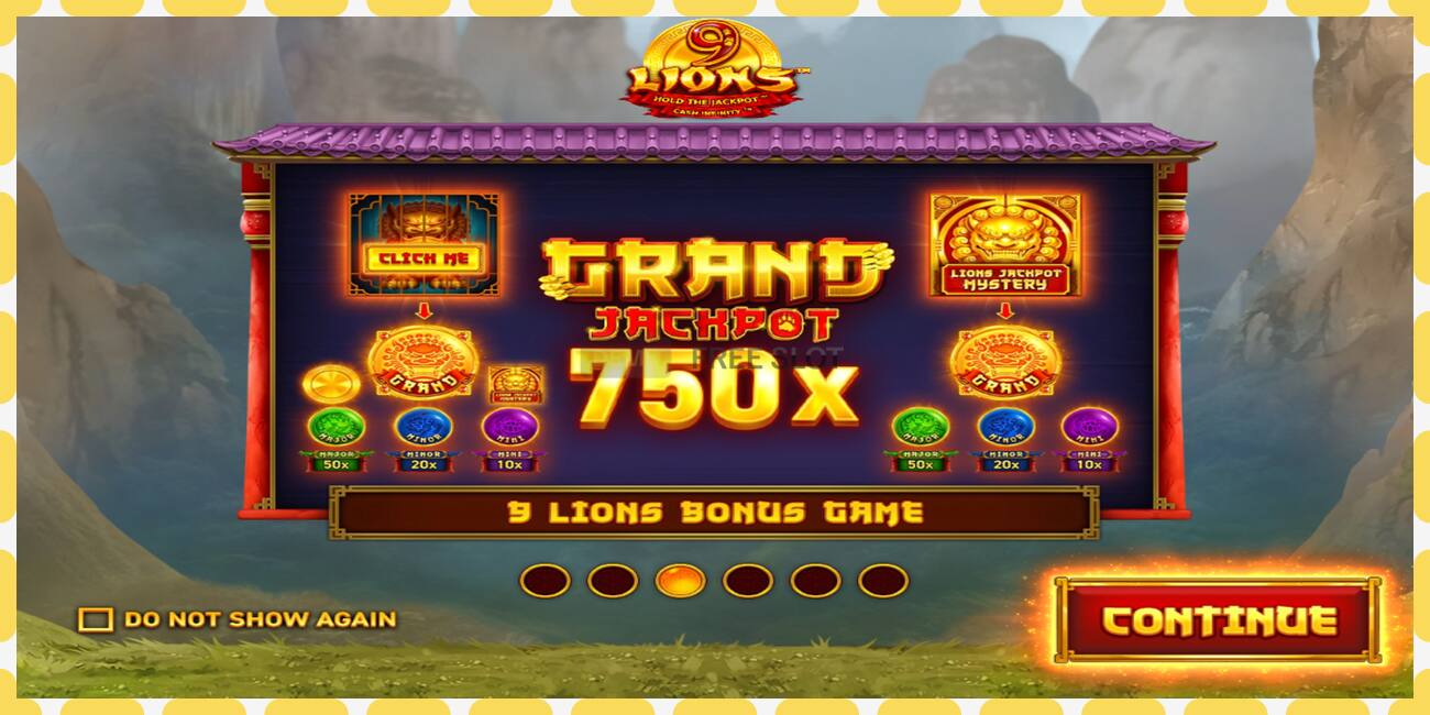 Demo slot 9 Lions: Hold The Jackpot free and without registration, picture - 1