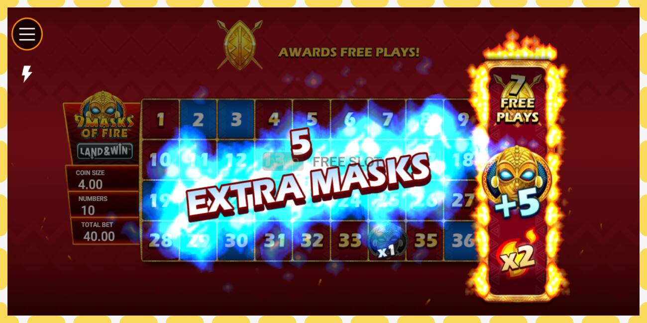 Demo slot 9 Masks of Fire Land & Win free and without registration, picture - 1