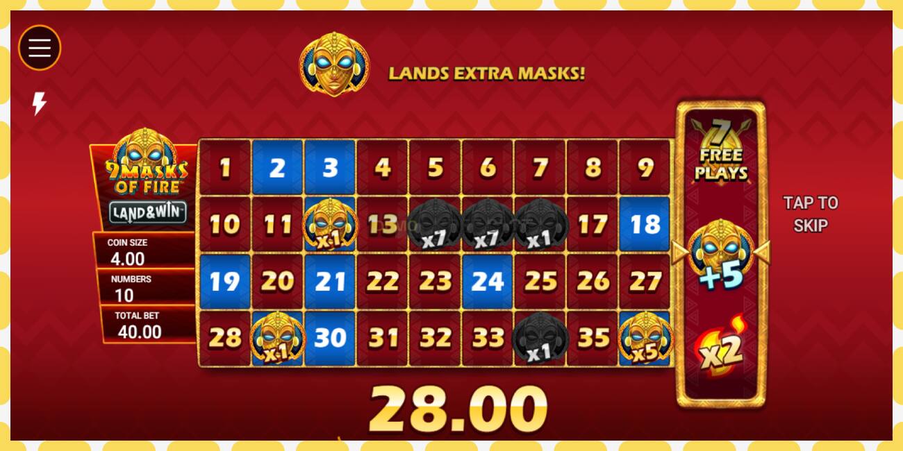 Demo slot 9 Masks of Fire Land & Win free and without registration, picture - 1