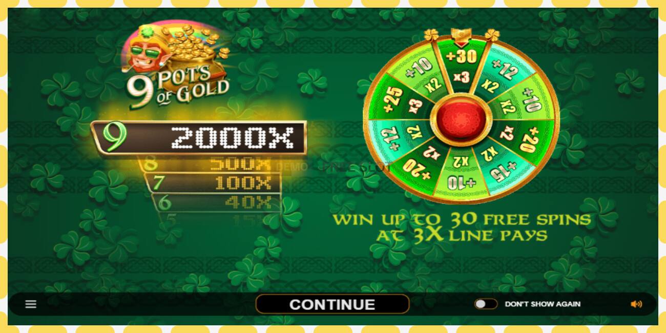 Demo slot 9 Pots of Gold Land & Win free and without registration, picture - 1