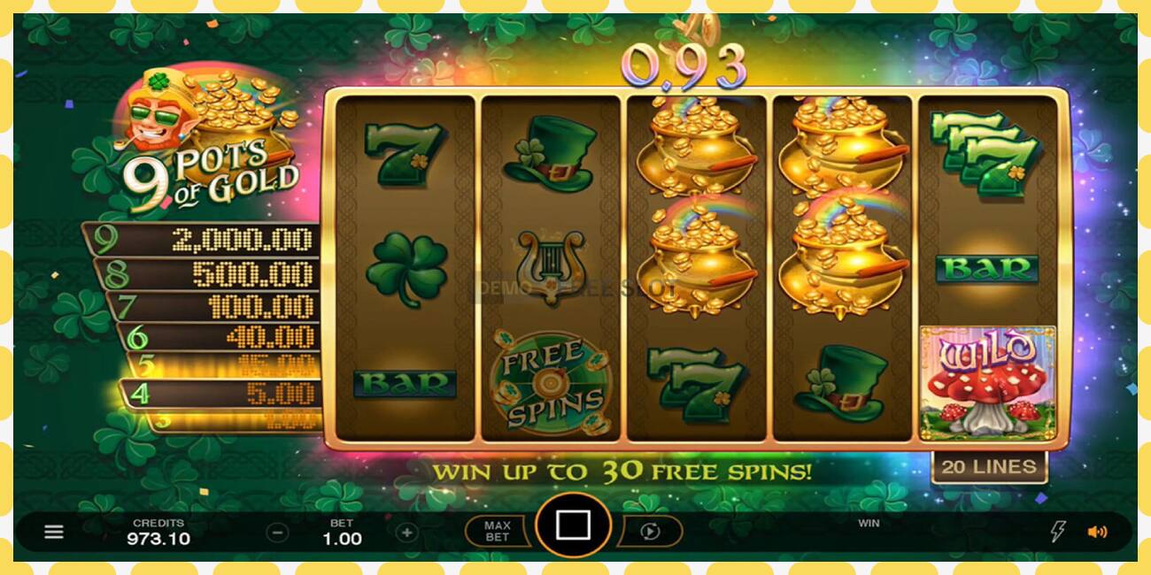 Demo slot 9 Pots of Gold Land & Win free and without registration, picture - 1