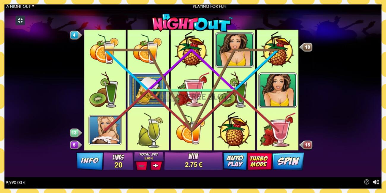 Demo slot A Night Out gratis og uden registrering, billede - 1