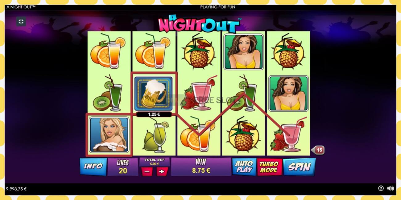 Demo slot A Night Out gratis og uden registrering, billede - 1