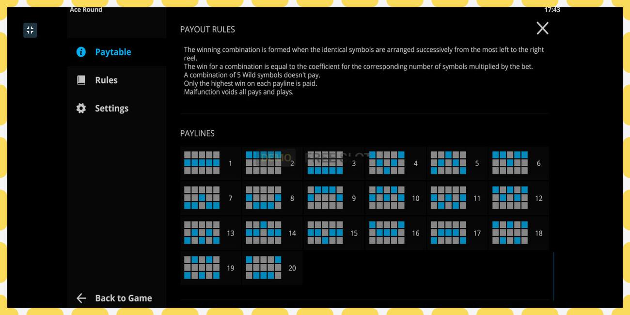 Demo slot Ace Round free and without registration, picture - 1