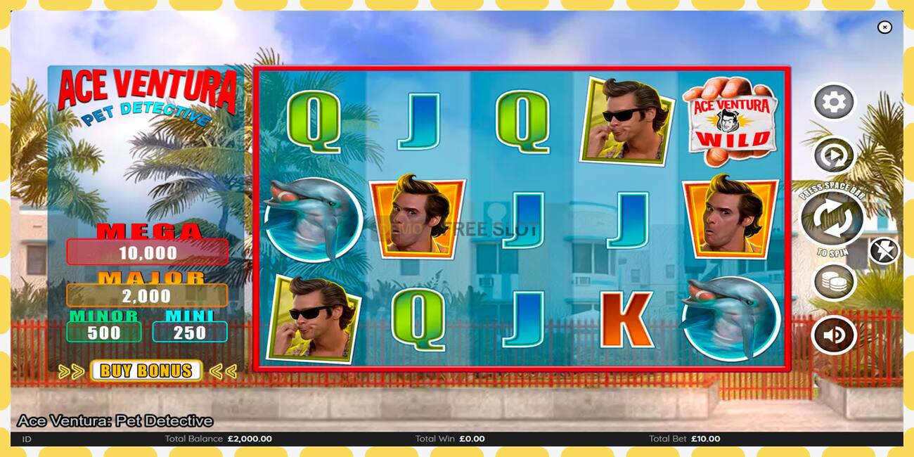 Demo slot Ace Ventura free and without registration, picture - 1