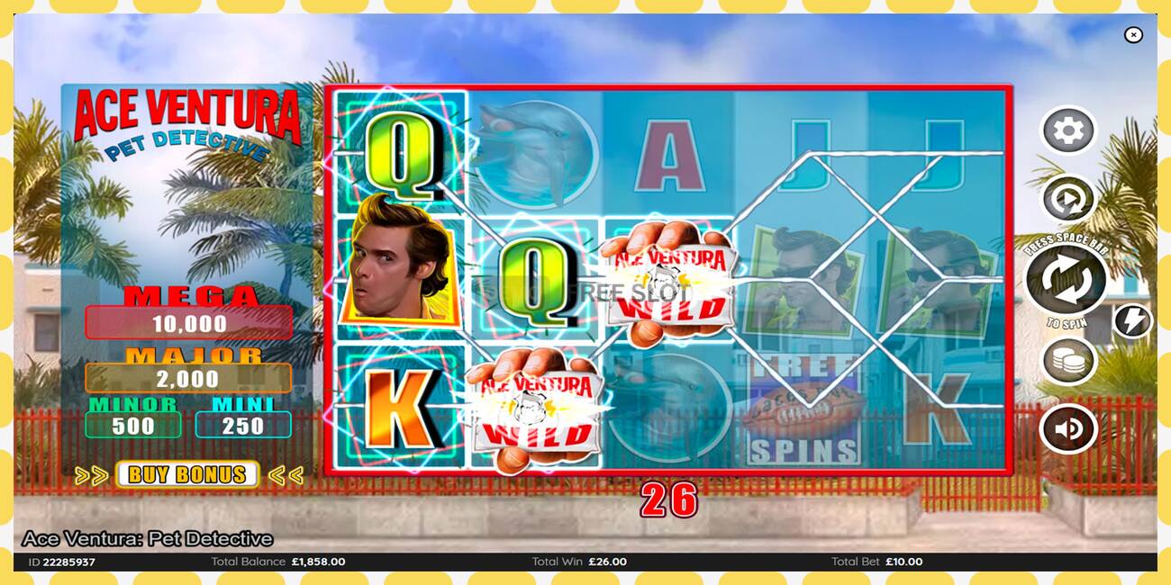 Demo slot Ace Ventura free and without registration, picture - 1