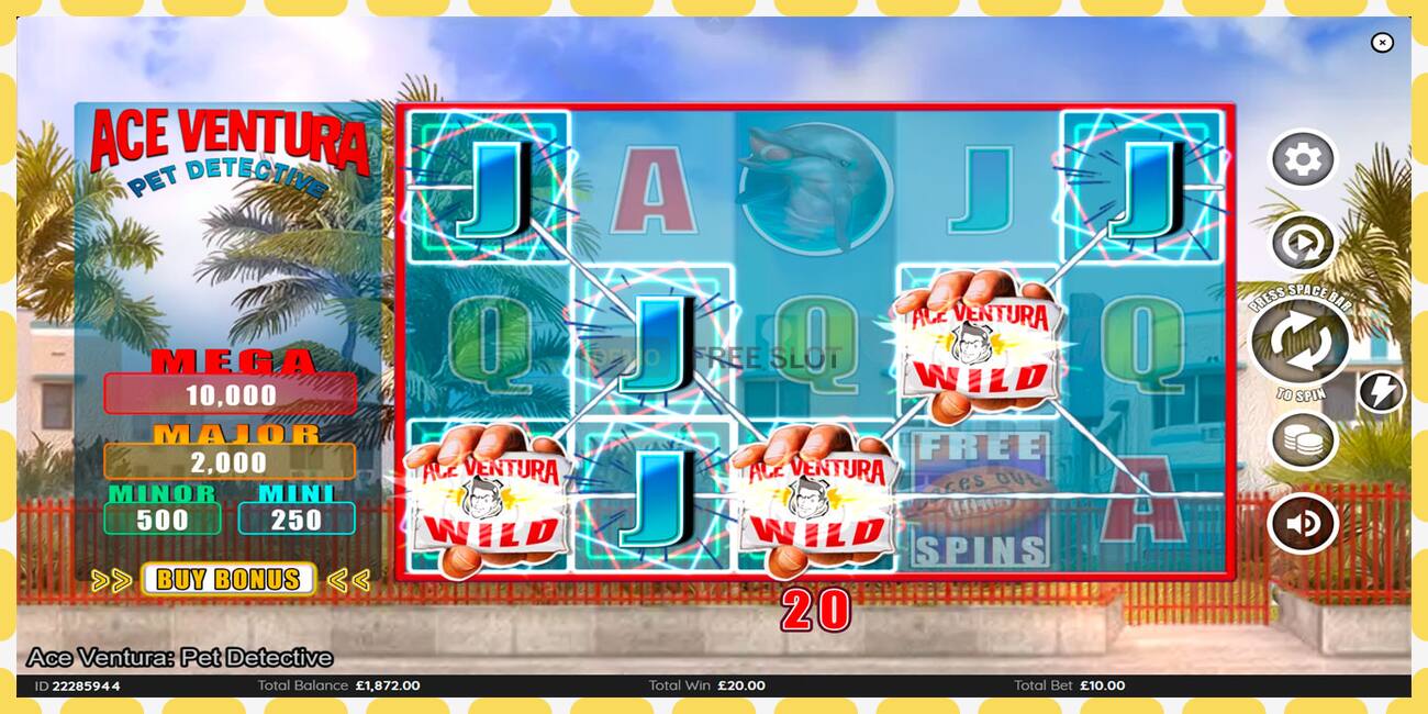 Demo slot Ace Ventura free and without registration, picture - 1