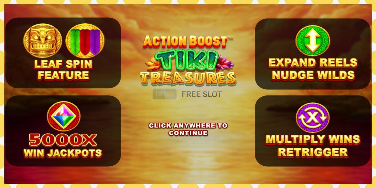 Slot demo Action Boost Tiki Treasures gratis dan tanpa registrasi, gambar - 1