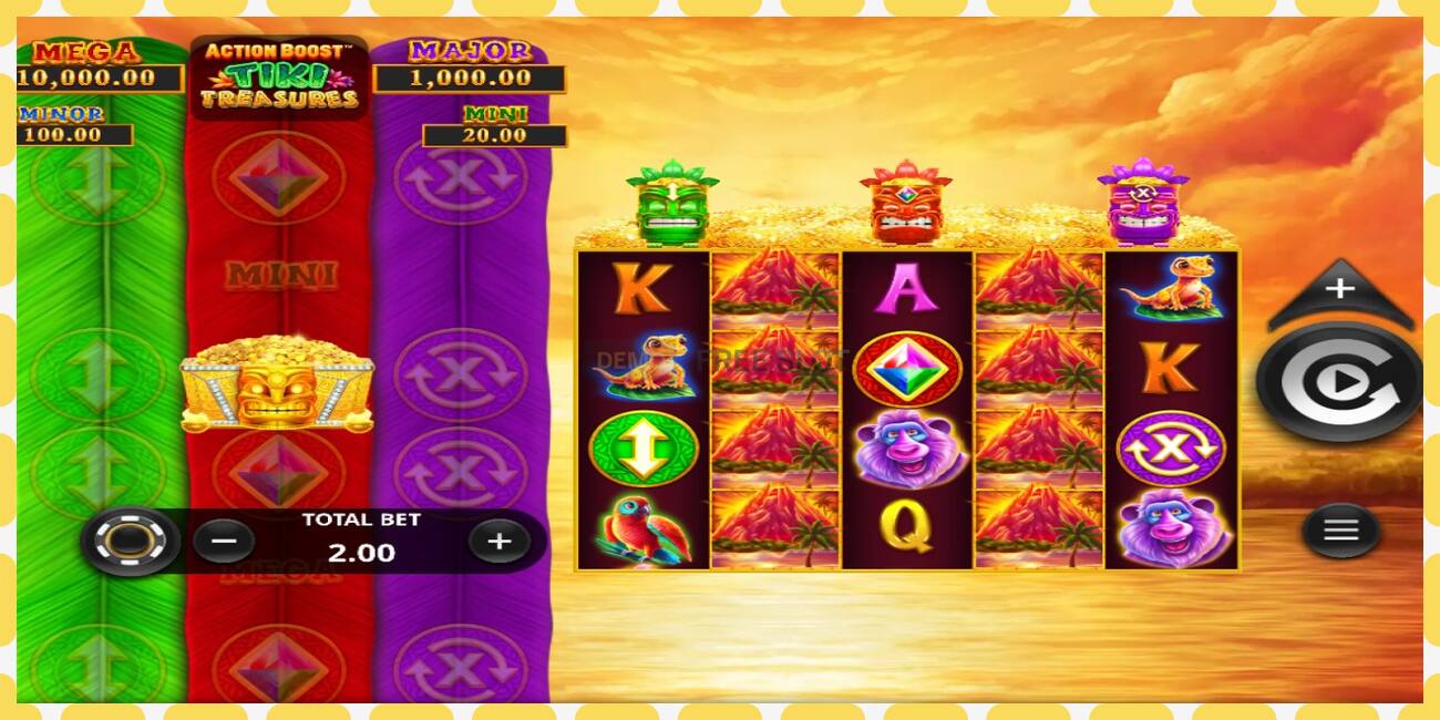 Slot demo Action Boost Tiki Treasures gratis dan tanpa registrasi, gambar - 1