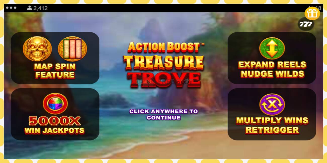 Demo-spor Action Boost Treasure Trove gratis og uten registrering, bilde - 1