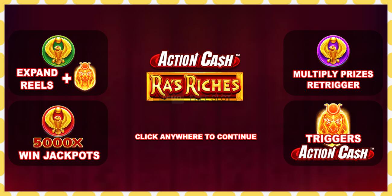 Демо слот Action Cash Ras Riches бекер жана каттоосуз, сүрөт - 1