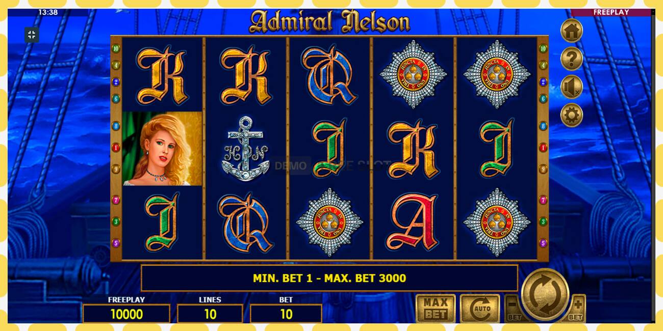 Demo-spor Admiral Nelson gratis og uten registrering, bilde - 1