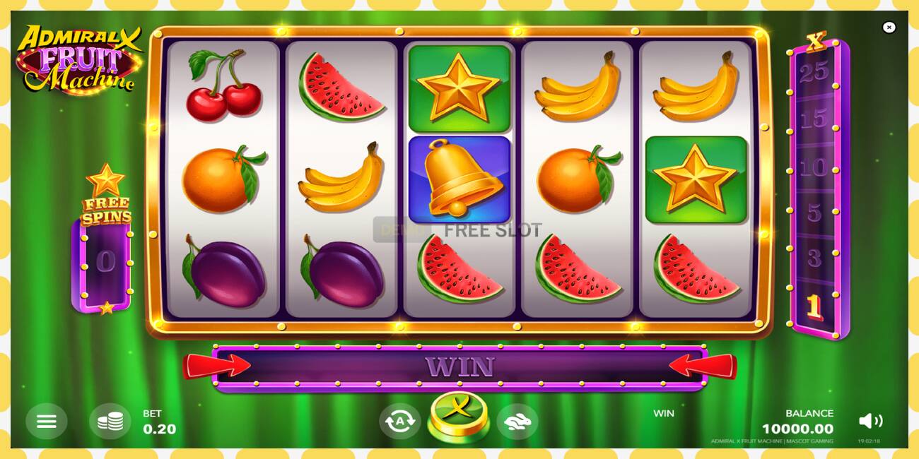 Demo-spor Admiral X Fruit Machine gratis og uten registrering, bilde - 1