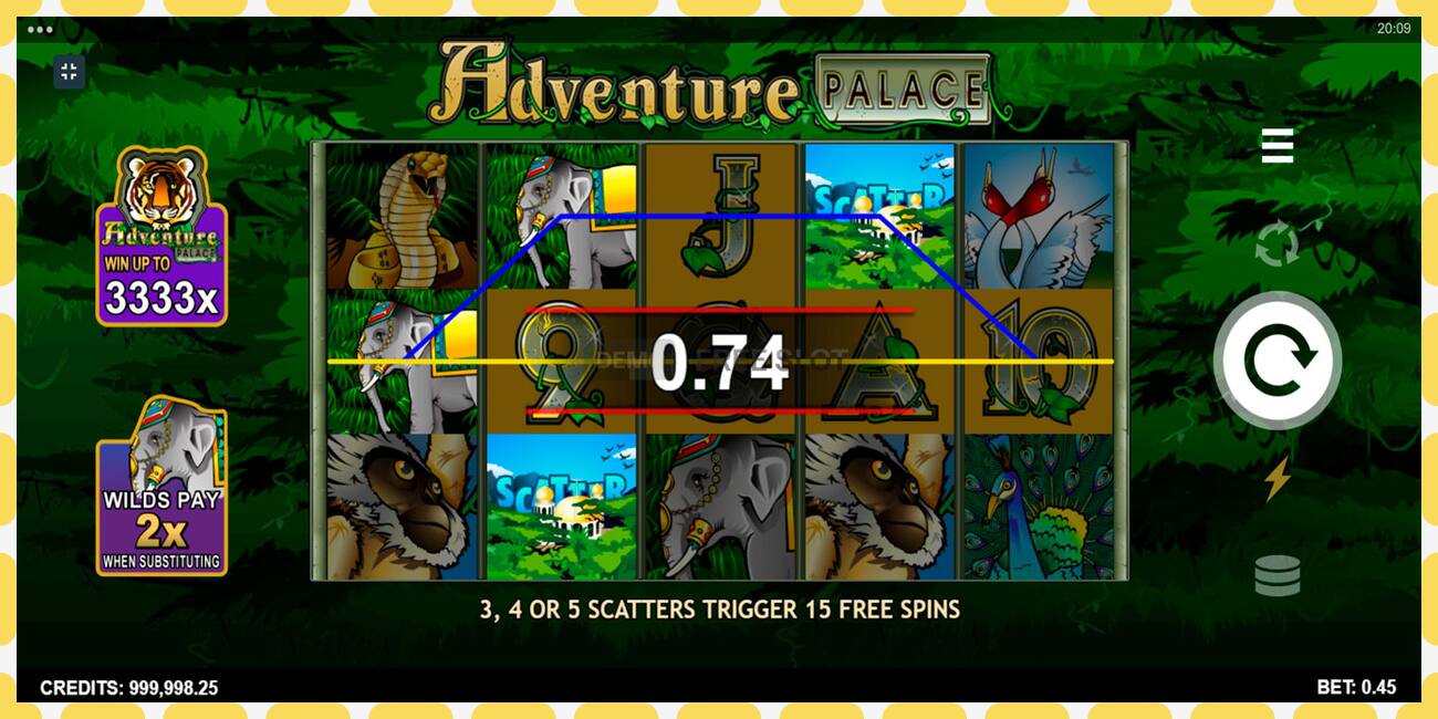 Demo slot Adventure Palace free and without registration, picture - 1