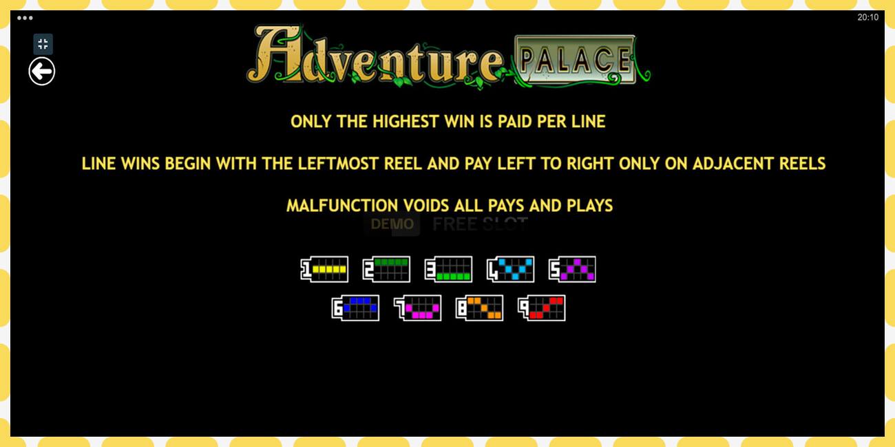 Demo slot Adventure Palace free and without registration, picture - 1