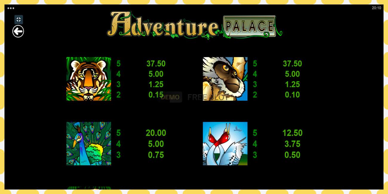 Demo slot Adventure Palace free and without registration, picture - 1