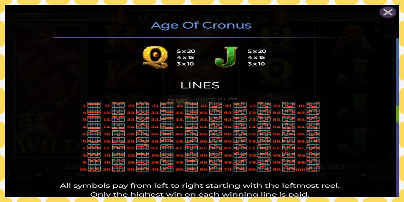 Demo slot Age of Cronus free and without registration, picture - 1