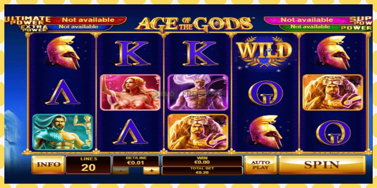 Demo slot Age Of The Gods free and without registration, picture - 1