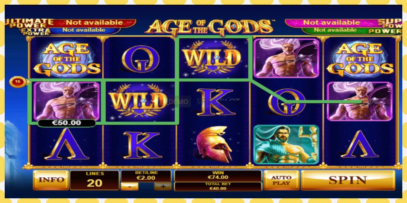 Demo slot Age Of The Gods free and without registration, picture - 1