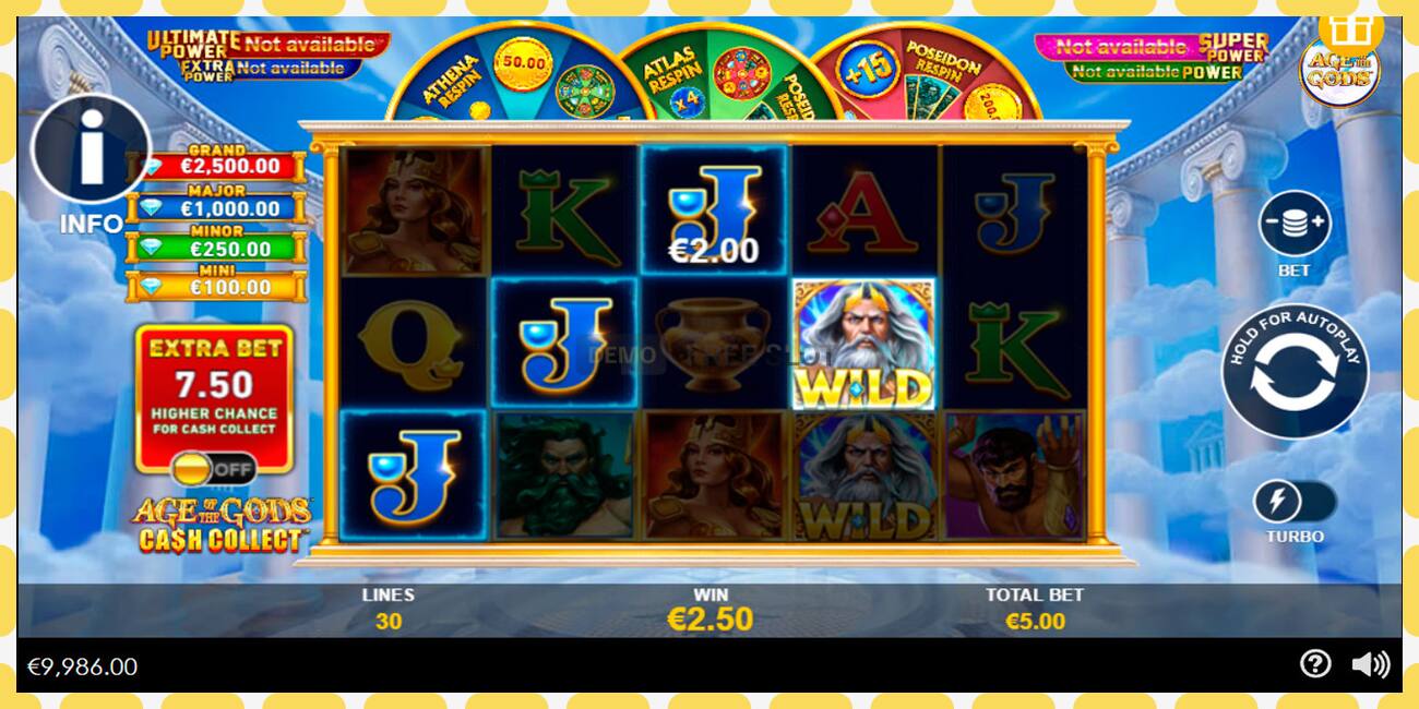 Demo slot Age of the Gods Cash Collect free and without registration, picture - 1