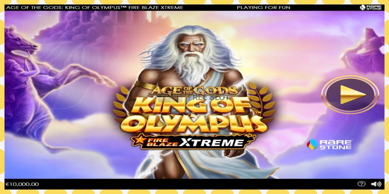 Demo slot Age of the Gods: King of Olympus Fire Blaze Xtreme free and without registration, picture - 1